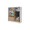 Buy Sara Sliding Door Wardrobe 204cm, Colour: White Matt, Item Width: 200, 4 from Furnituretta