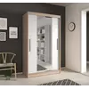 Buy Neomi 01 Sliding Door Wardrobe 120cm in Sonoma Oak, Colour: Oak Sonoma, Front Colour: White, Item Width: 120 from Furnituretta