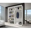 Buy Multi 31 Sliding Mirror Door Wardrobe 183cm, Colour: White Matt, Item Width: 183, 4 from Furnituretta