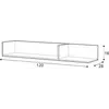 Buy Imola IM-11 Wall Hung Shelf, 5 from Furnituretta