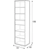 Buy Imola IM-04 Bookcase, 5 from Furnituretta