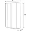 Buy Imola IM-01 Corner Wardrobe, 7 from Furnituretta