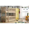 Buy Wooden Bunk Bed Konrad Pine with Cot Bed, Colour: Pine, Mattresses: Bonnell Mattresses, 8 from Furnituretta