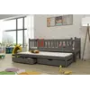 Buy Wooden Double Bed Amelka with Trundle and Storage, Colour: Graphite, Mattreses: Foam Mattresses, 7 from Furnituretta