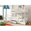 Buy Space-Saving Sleep & Storage: Gabi Bunk Bed White Matt with Drawers, Colour: White Matt, Mattresses: Foam Mattresses, 7 from Furnituretta
