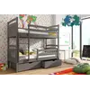 Buy Space-Saving Sleep & Storage: Gabi Bunk Bed Graphite with Drawers, Colour: Graphite, Mattresses: Without Mattresses, 8 from Furnituretta