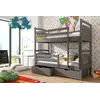 Buy Space-Saving Sleep & Storage: Gabi Bunk Bed Graphite with Drawers, Colour: Graphite, Mattresses: Foam Mattresses, 9 from Furnituretta