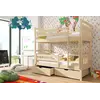 Buy Space-Saving Sleep & Storage: Gabi Bunk Bed Pine with Drawers, Colour: Pine, Mattresses: Foam Mattresses, 8 from Furnituretta