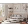 Buy Wooden Double Bed Amelka with Trundle and Storage, Colour: White Matt, Mattreses: Foam Mattresses, 6 from Furnituretta