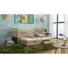 Buy Wooden Bed Galaxy with Trundle and Storage, Colour: Pine, Mattresses: Without Mattresses, 6 from Furnituretta