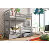 Buy Space-Saving Sleep & Storage: Gabi Bunk Bed Grey Matt with Drawers, Colour: Grey Matt, Mattresses: Without Mattresses, 8 from Furnituretta