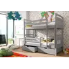 Buy Space-Saving Sleep & Storage: Gabi Bunk Bed Grey Matt with Drawers, Colour: Grey Matt, Mattresses: Foam Mattresses, 9 from Furnituretta
