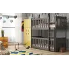 Buy Wooden Bunk Bed Konrad Graphite with Cot Bed, Colour: Graphite, Mattresses: Foam Mattresses, 9 from Furnituretta