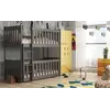 Buy Wooden Bunk Bed Konrad Graphite with Cot Bed, Colour: Graphite, Mattresses: Without Mattresses, 9 from Furnituretta