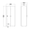 Buy Two-Door White Wardrobe: Functional Style for Small Spaces, 10 from Furnituretta