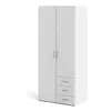 Buy Modern Wardrobe with 2 Doors and 3 Drawers, 3 from Furnituretta
