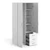 Buy Modern Wardrobe with 2 Doors and 3 Drawers, 4 from Furnituretta