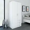 Buy Modern Wardrobe with 2 Doors and 3 Drawers, 6 from Furnituretta