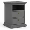 Buy Matt Grey Bedside Table: Perfect for Any Bedroom from Furnituretta