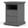 Buy Matt Grey Bedside Table: Perfect for Any Bedroom, 3 from Furnituretta