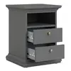 Buy Matt Grey Bedside Table: Perfect for Any Bedroom, 4 from Furnituretta