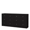 Buy May Chest of 6 Drawers: Stylish Black Storage Solution, 3 from Furnituretta