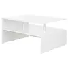 Buy Homcom 2-Tier Coffee Table Side/End Table Modern Rectangular from Furnituretta