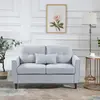 Buy Homcom 2 Seat Sofa Double Sofa Loveseat Fabric Wooden Legs, 4 from Furnituretta