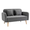 Buy Homcom 2-Seat Loveseat Sofa Chenille Fabric Upholstered Couch from Furnituretta