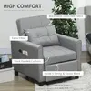 Buy Homcom 3-In-1 Convertible Chair Bed, Pull Out Sleeper Chair, 4 from Furnituretta