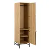 Buy Sleek 2-Door Albany Wardrobe in Oak Finish, 2 from Furnituretta