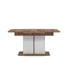 Buy Modern Extending Dining Table: White Gloss and Oak, 2 from Furnituretta