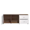 Buy March White Gloss & Warm Oak TV Unit - Modern Style, 3 from Furnituretta