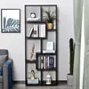 Buy Homcom 8-Tier Freestanding Bookcase Melamine Surface Black, 2 from Furnituretta