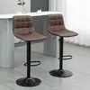 Buy Homcom Adjustable Bar Stools Set of 2, Counter Height Barstools, 2 from Furnituretta