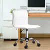 Buy Homcom Adjustable Swivel Office Chair with Armless Mid-Back, 2 from Furnituretta