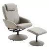 Buy Homcom Adjustable PU Leather Recliner Swivel Chair High Back from Furnituretta