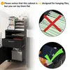 Buy Homcom 60cm Storage Cabinet Drawer Open Shelf Metal Handles Black, 7 from Furnituretta