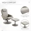 Buy Homcom Adjustable PU Leather Recliner Swivel Chair High Back, 5 from Furnituretta