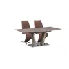 Buy Geneva Extending Dining Table with Stainless Steel Base from Furnituretta