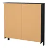 Buy Stylish Black Barcelona Shoe Cabinet with 4 Flip-Down Doors, 4 from Furnituretta