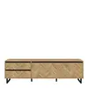 Buy Modern Nikomedes TV Unit in Spica Oak & Matt Black, 2 from Furnituretta