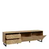 Buy Modern Nikomedes TV Unit in Spica Oak & Matt Black, 3 from Furnituretta