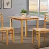 Buy New York Small Dining Table – Natural Oak | Solid Rubberwood Compact Dining Table from Furnituretta