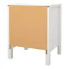 Buy Elegant White Barcelona Bedside Table with 2 Drawers, 4 from Furnituretta