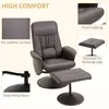 Buy Homcom Executive Recliner Chair High Back and Footstool Armchair, 6 from Furnituretta