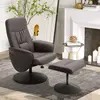 Buy Homcom Executive Recliner Chair High Back and Footstool Armchair, 2 from Furnituretta
