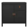 Buy Barcelona Matt Black Sideboard: Modern Style & Storage, 2 from Furnituretta