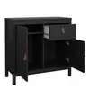 Buy Barcelona Matt Black Sideboard: Modern Style & Storage, 5 from Furnituretta