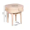 Buy Valencia Bedside Table: Durable Wood and Cane Design, 5 from Furnituretta